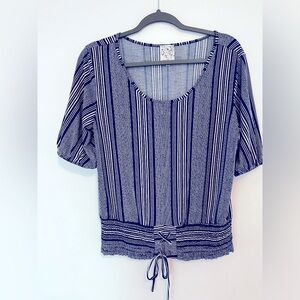 Brand: naif | women’s blue striped blouse | size: medium